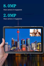 Zzb tablet rear view featuring 8MP camera lens