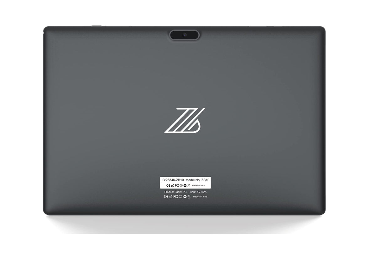 Packaging and included accessories for Zzb 10 inch tablet