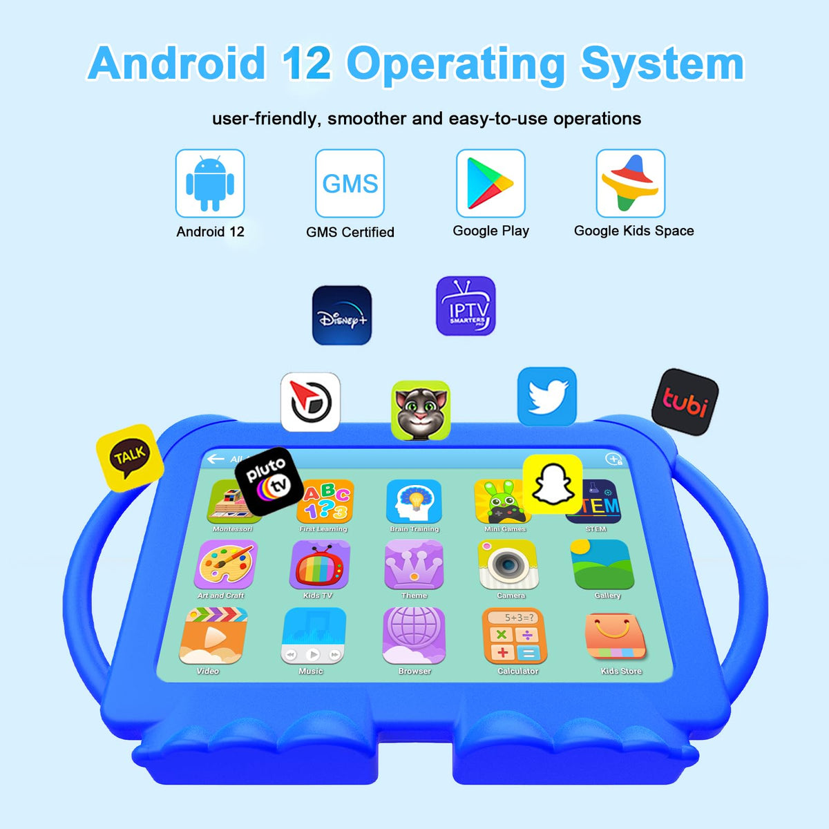 Rear view of Hottablet kids tablet showing camera