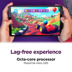 Close up of Lenovo Tab One 8.7 inch HD screen