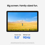 Close up of Samsung Galaxy Tab A11+ Dolby Atmos speaker grill