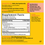 Natural ingredient maximum strength vitamin C chewable bottle back.