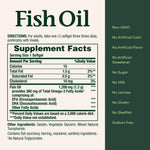 Nature's Bounty Fish Oil twin pack box highlighting USA imported quality verification
