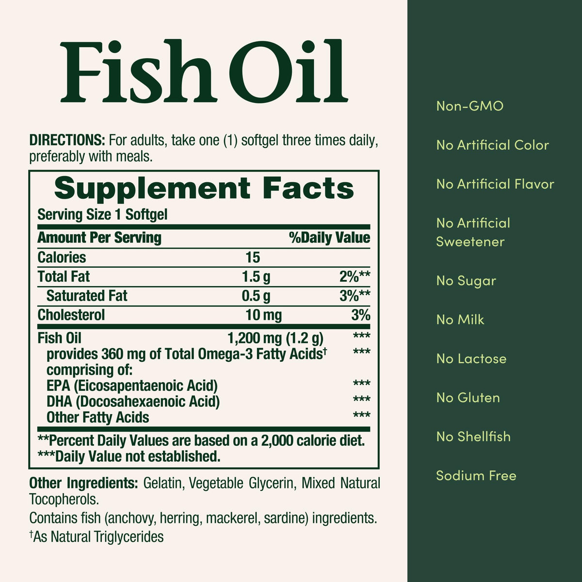 Nature's Bounty Fish Oil twin pack box highlighting USA imported quality verification