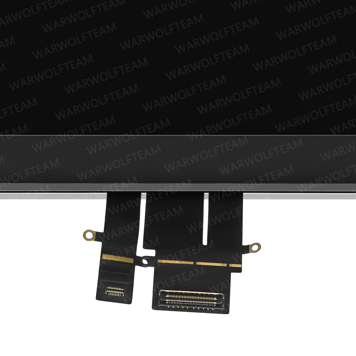 WARWOLFTEAM premium replacement screen for 2022 MacBook Air showing the display side