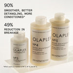 Olaplex Number 4 Hair Strengthening Shampoo back label showing key ingredients