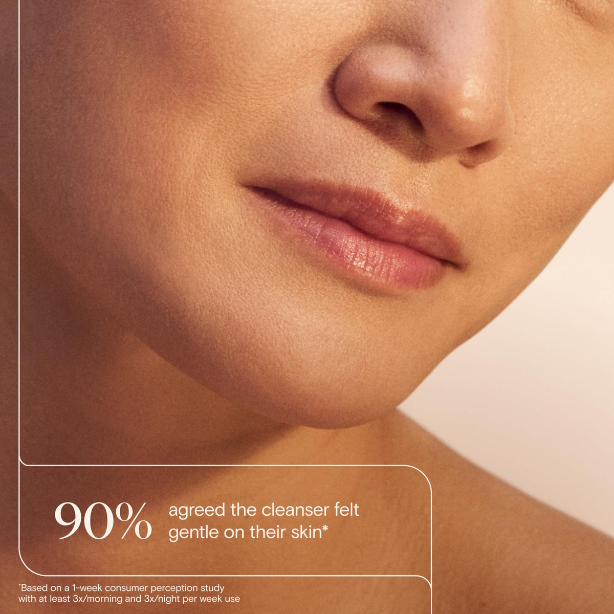 Dermatologist tested Aveeno Calm plus Restore daily hydrating cleanser bottle showcasing product labels