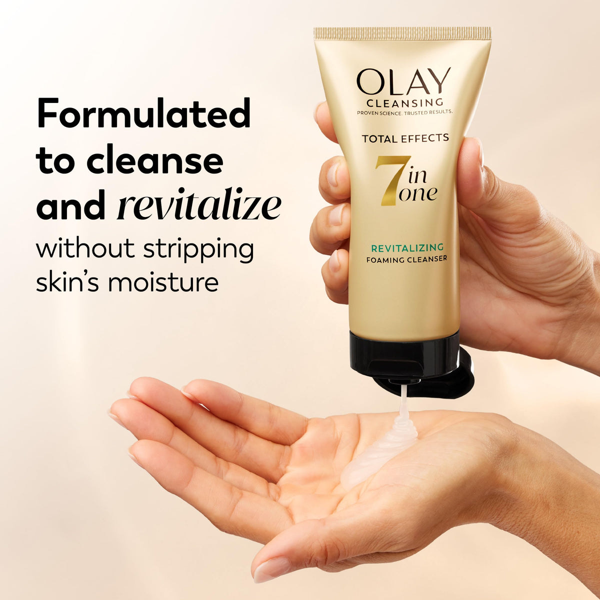 Olay Vitamin B3 enriched foaming cleanser directions for use label