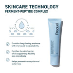 Prequel AM/PM cream texture display showing mid weight non greasy formula