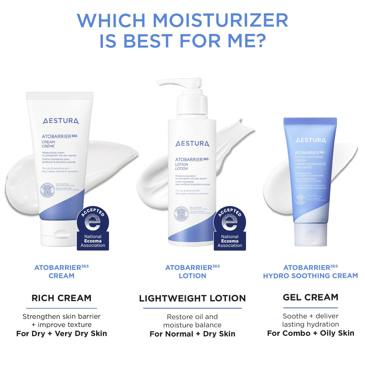 Aestura triple lipid complex moisturizing cream with protective lid open