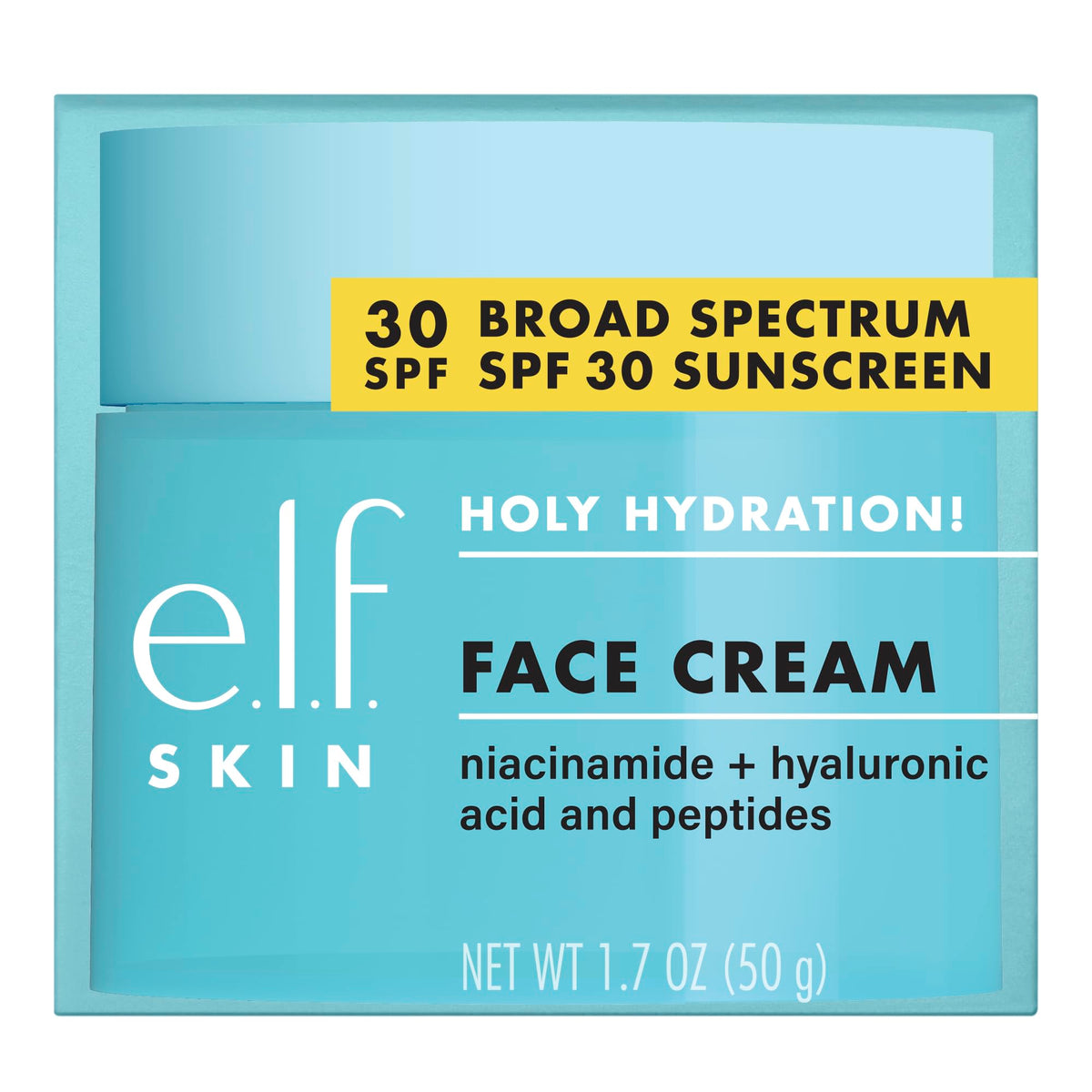 Vegan e.l.f. skincare holy hydration cream product shot