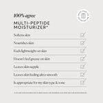 Naturium Multi Peptide Moisturizer cream squeezed out demonstrating its consistency