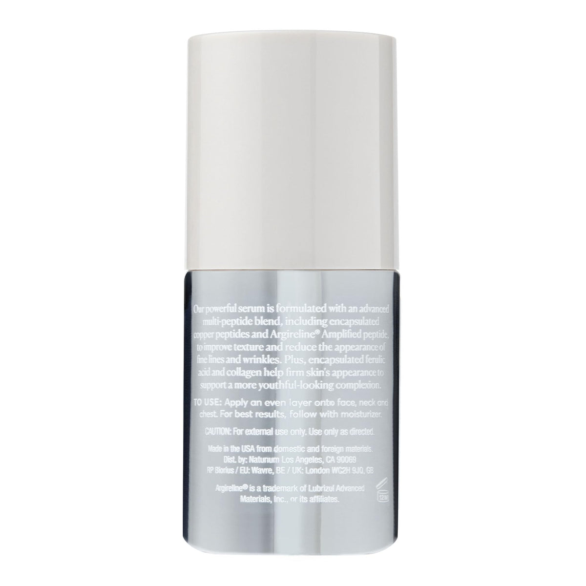 Naturium firming and smoothing face serum packaging box