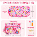 BABESIDE doll changing pad and cloth diapers laid out flat