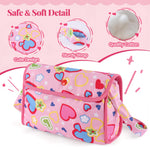 BABESIDE portable toy tote bag packed with pretend feeding supplies