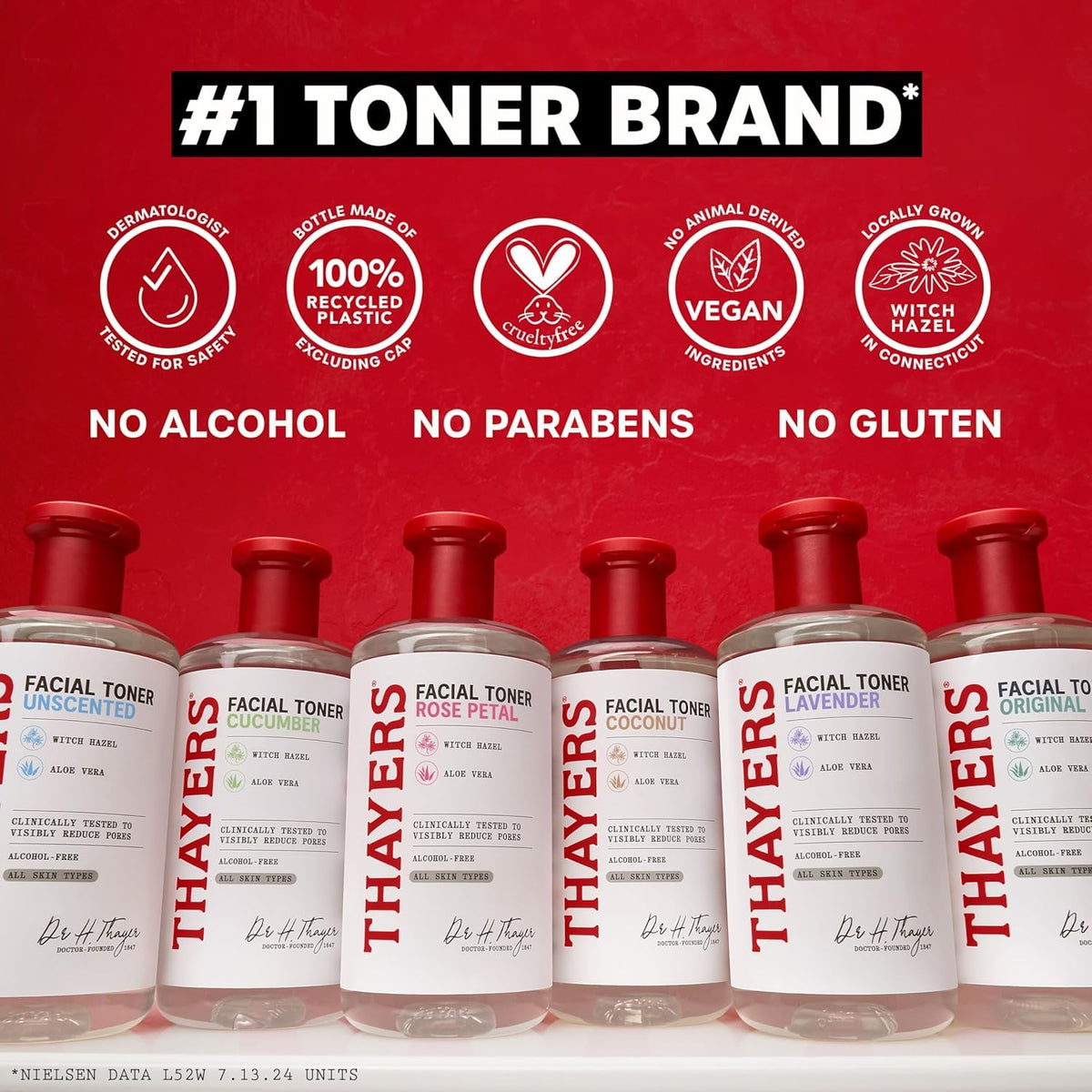 Thayers Milky Face Toner complete packaging box and bottle view