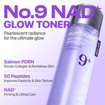Numbuzin Number Nine Toner showing the unique shimmering violet pearlescent formula texture