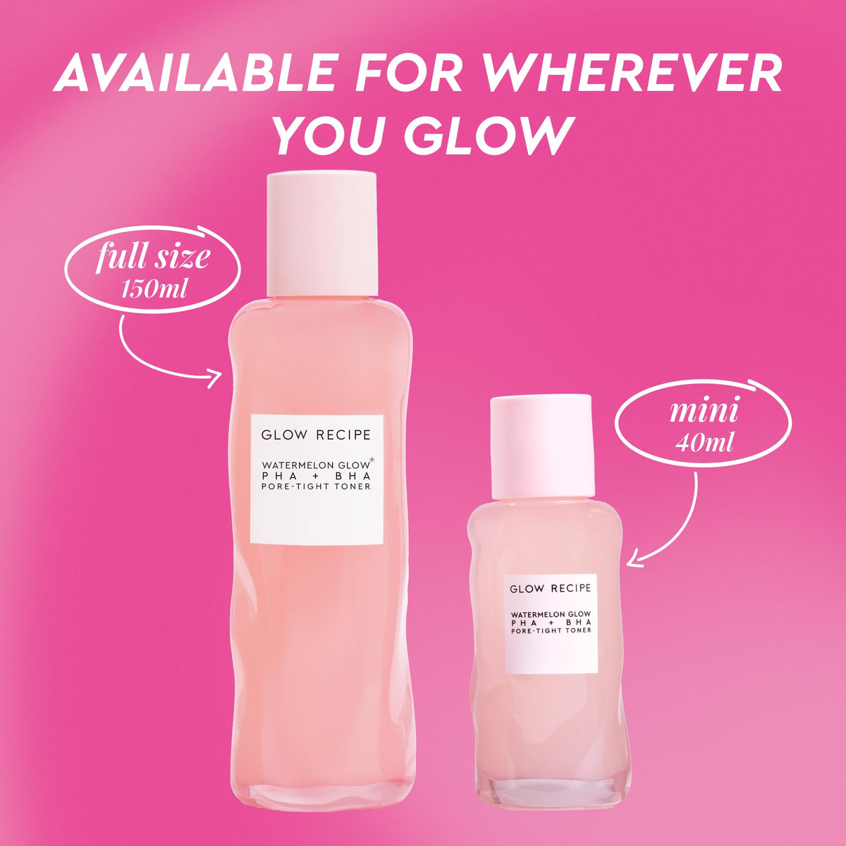 Glow Recipe gentle alcohol free face toner pouring demonstration