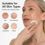 MAREE glycolic acid toner being applied to a cotton pad for Indian skincare routine