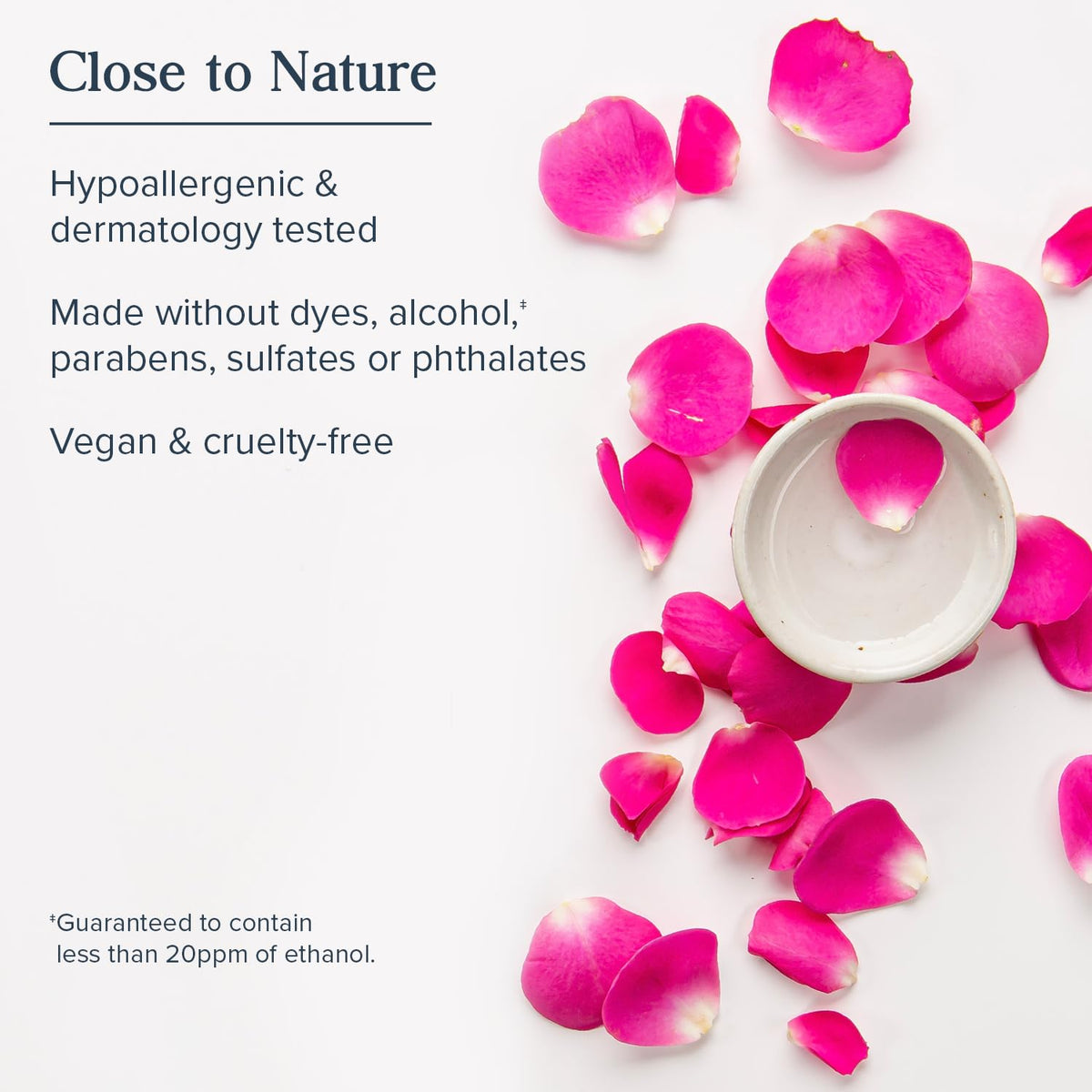 Texture demonstration of Heritage Store hydrating facial toner