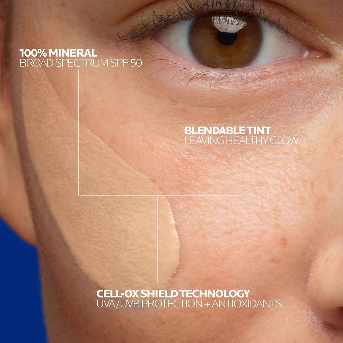 La Roche-Posay Anthelios tinted sunscreen 50ml back label