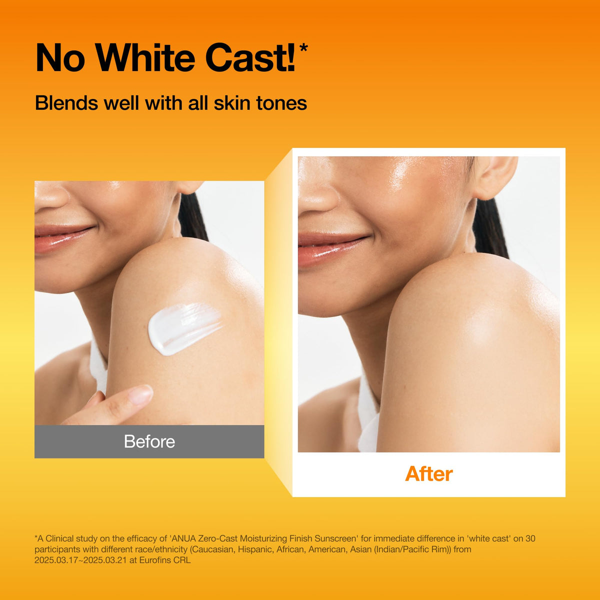 Anua Glow Natural face sunscreen tube showing oil-free texture