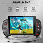 Arvin ergonomic mobile gaming joystick displaying side toggle switches and charging port.