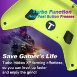 Green UGAME gaming controller showing illuminated RGB light strips