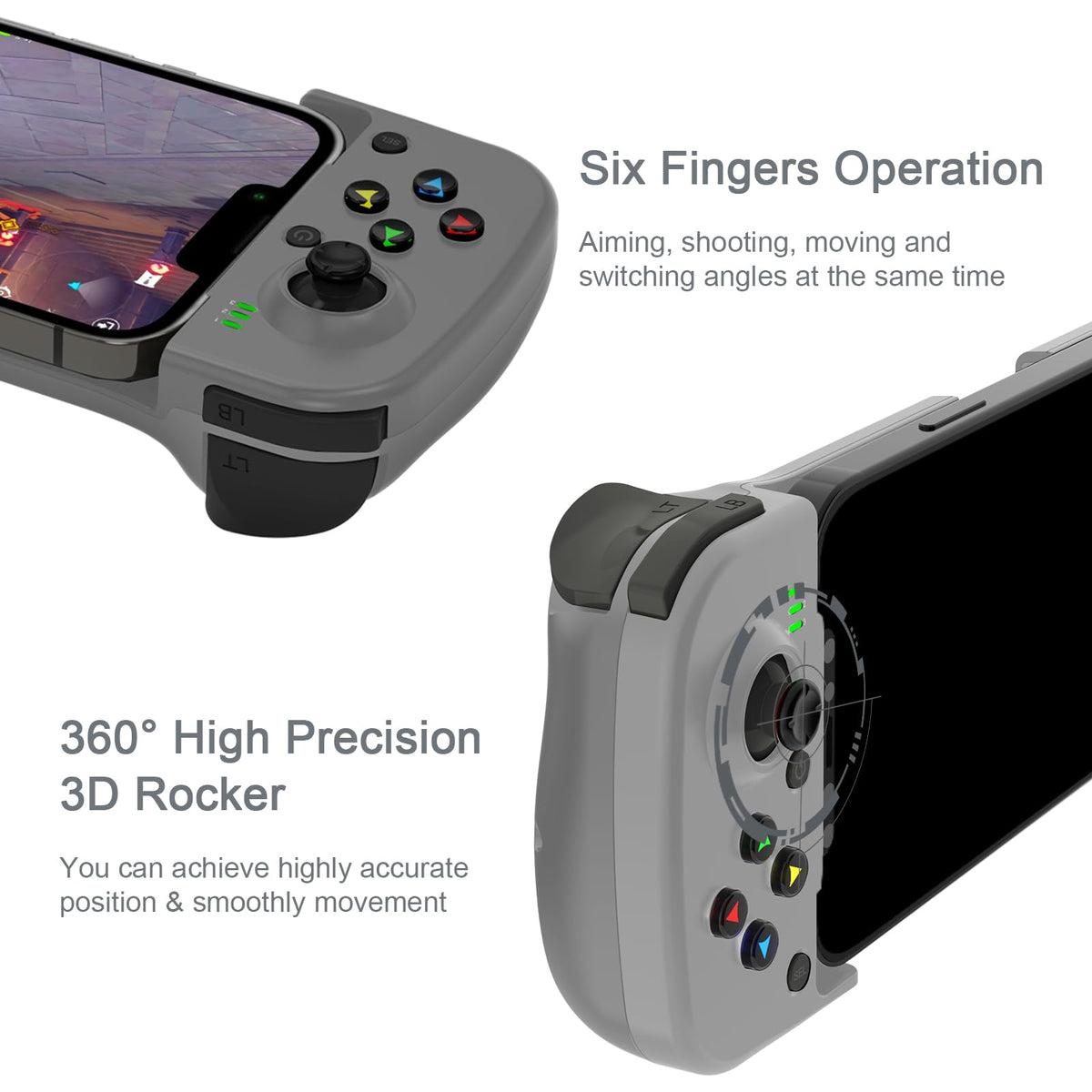 Full retail packaging contents of the Joso imported wireless mobile game controller