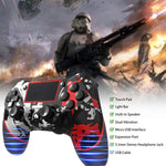 SZYUYU rechargeable controller for PC and PlayStation showing rear grip