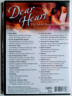 Back view of the Readers Digest Dear Heart compact disc case showing track details and official branding.