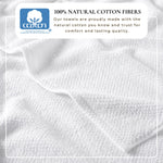 Close up of low-twist cotton texture for Great Bay Home towels