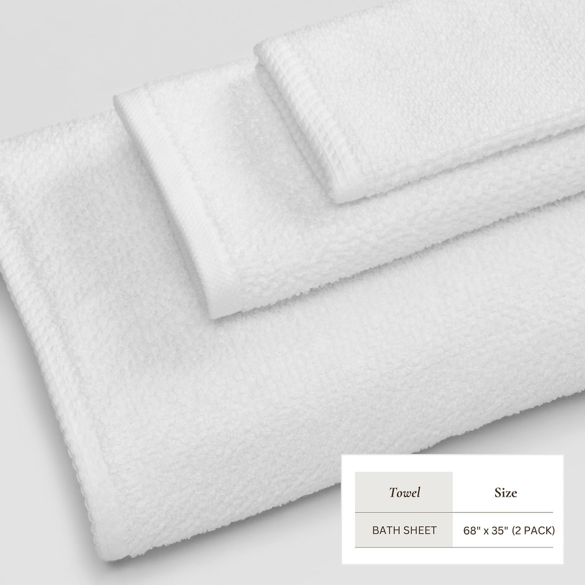 Great Bay Home oversized bath towels displayed in a bathroom setting