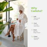 Authentic Cariloha luxury bath sheet in dark onyx grey