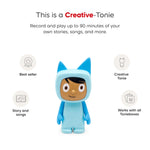 Tonies Creative Audio Character light blue medium edition side profile packaging view
