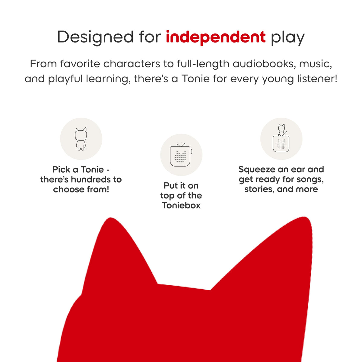Tonies Creative Audio Character customizable toy design for screen free children entertainment