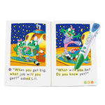 Close up of LeapFrog LeapReader 10 book collection