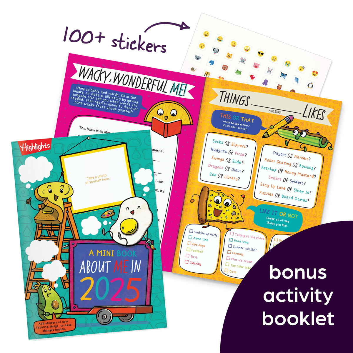 Highlights Hidden Pictures 2025 activity book set for travel