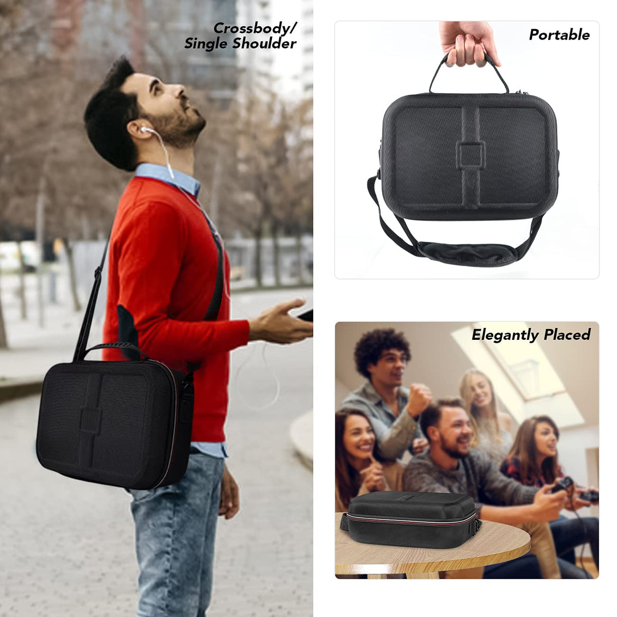 GOLDCHAMP shockproof travel bundle bag packed with professional controller and accessories