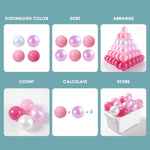 Vibrant assortment of Guesvot ball pit balls in a pool
