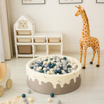 GOGOSO aesthetic dark green and white pastel balls for toddler developmental games