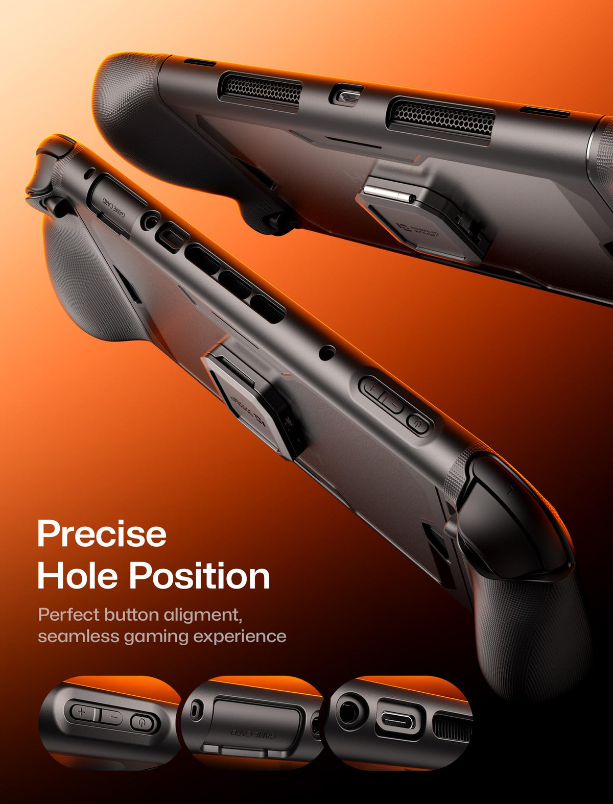 JSAUX protective travel kit for gamers displayed with all included modular accessories laid out clearly