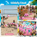 Packaging preview of the FuturePlusX twelve piece summer fun pool toys kit showing all included items.
