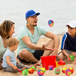 Package setup of twelve pieces colorful water splash balls for summer party favors