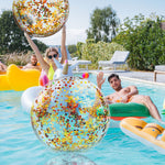 Children playing with the premium Civaner holographic disco style pool balls during a birthday party.