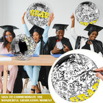 Deflated and folded Vertintong graduation beach balls illustrating easy storage and portable packaging.