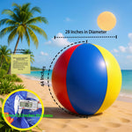 Close-up details of the durable double-layer air nozzle on the Nujzuir giant beach ball