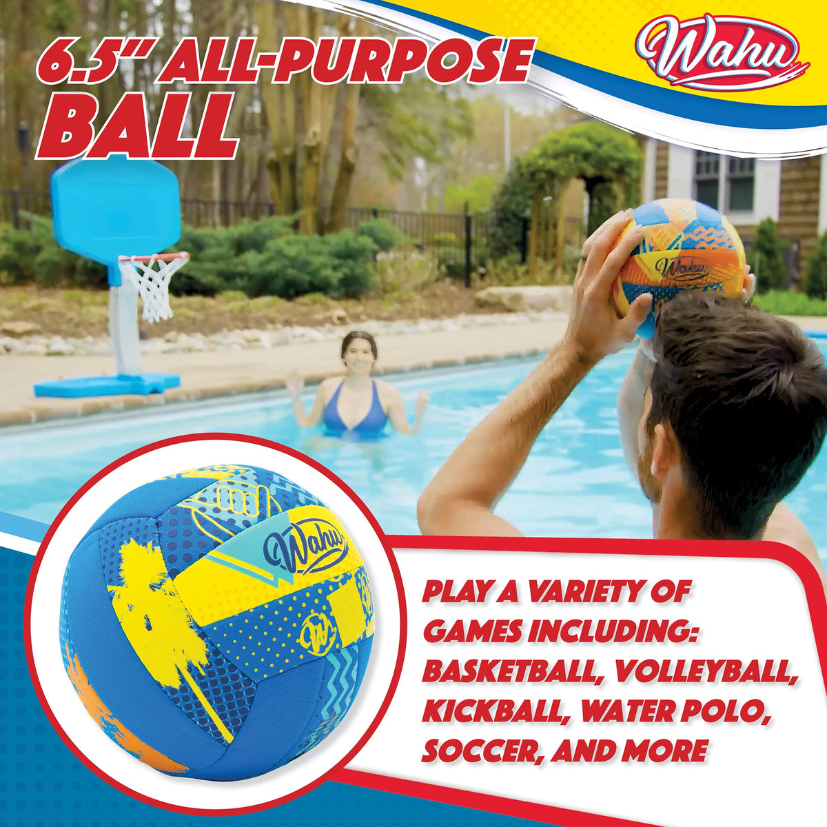 Wahu all purpose beach soccer and volleyball ball deflated packaging