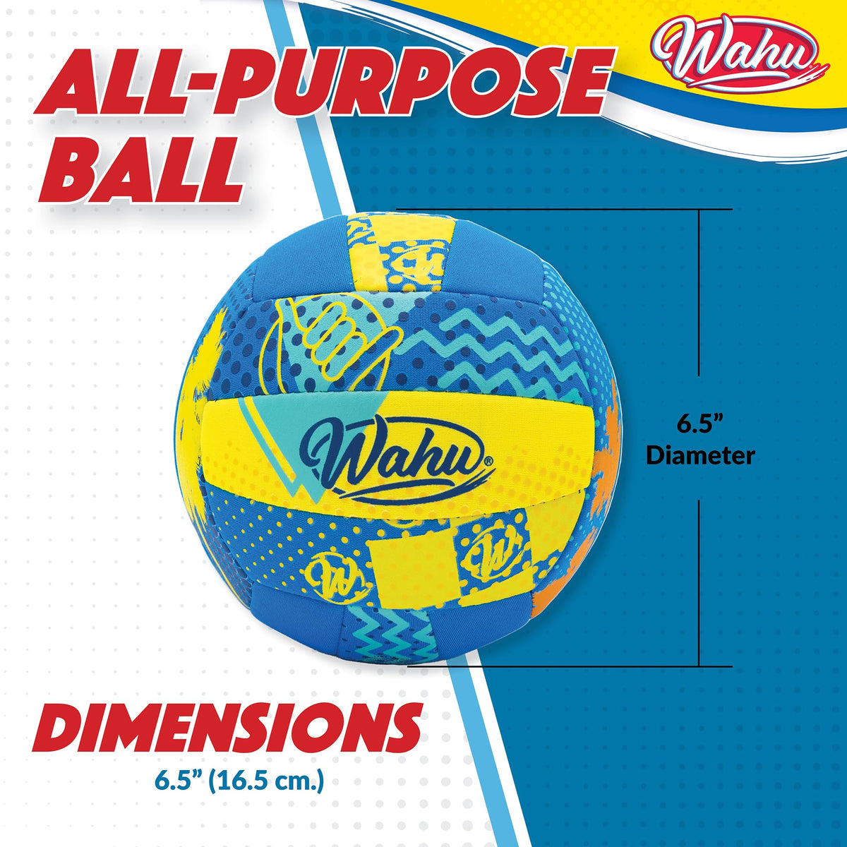 Wahu 100 percent waterproof mini sports ball graphic print detail