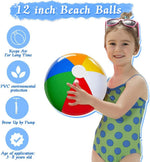 Close up view of the secure inflation valve on a durable rainbow pattern pool toy.